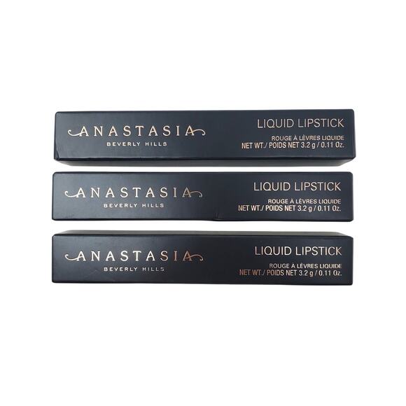 Anastasia Beverly Hills Liquid Lipstick Veronica Taupe Mauve Matte Lip Set of 3 - Picture 1 of 11